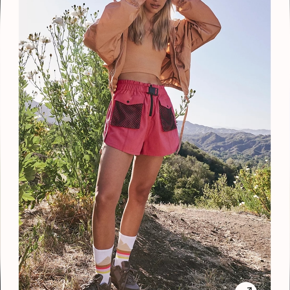 Free People Movement Adventure Shorts In Pink/Rose